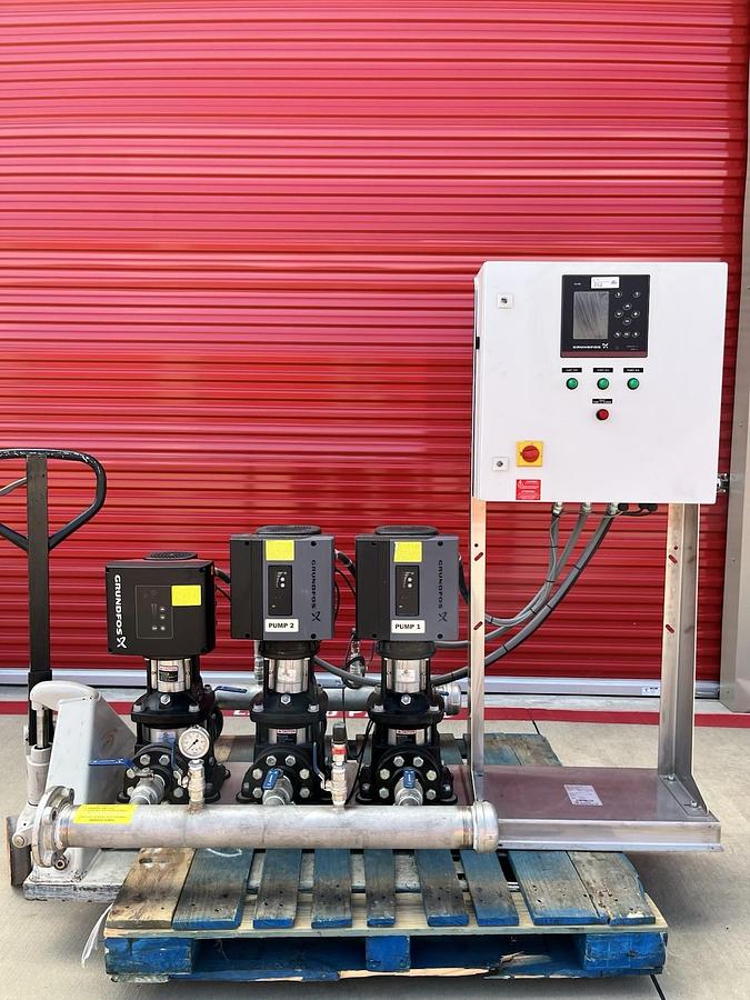 Used GRUNDFOS CRNE3-23 ES-P-GI-K-HQQK Vertical, Multistage Centrifugal Pump