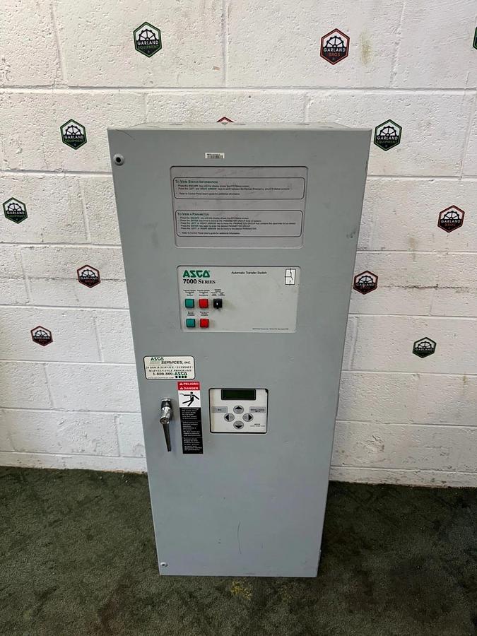 Used Asco D07ATSA20200F5XC 7000 Series Automatic Transfer Switch, 200A, 240V