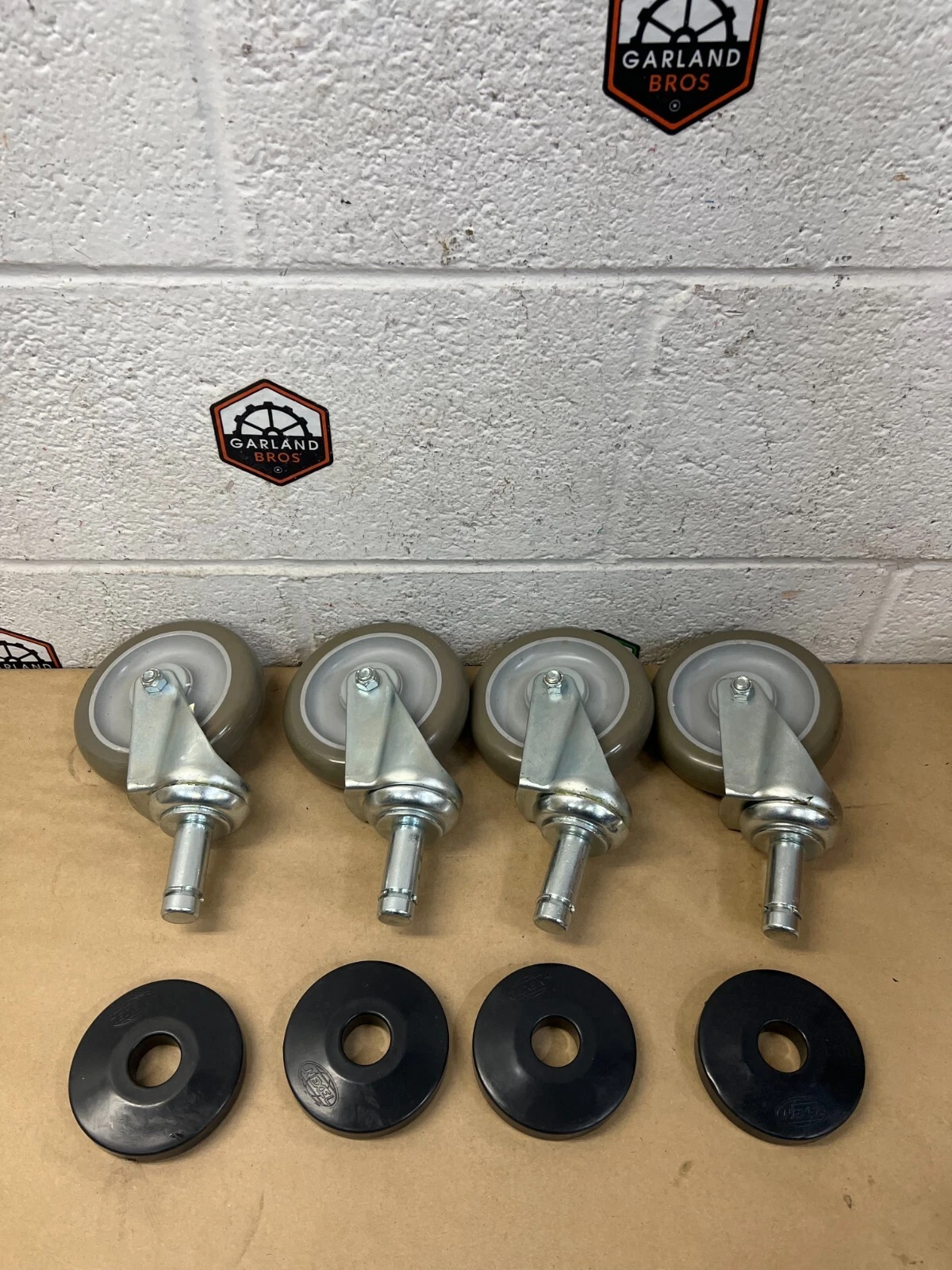 Nexel 500591 Set of 4 Polyurethane Wheel Stem Casters