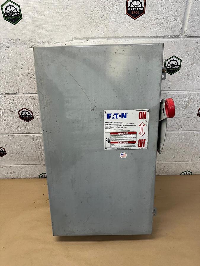 Used Eaton DH364NGK Heavy Duty Safety Switch 200A, 600VAC