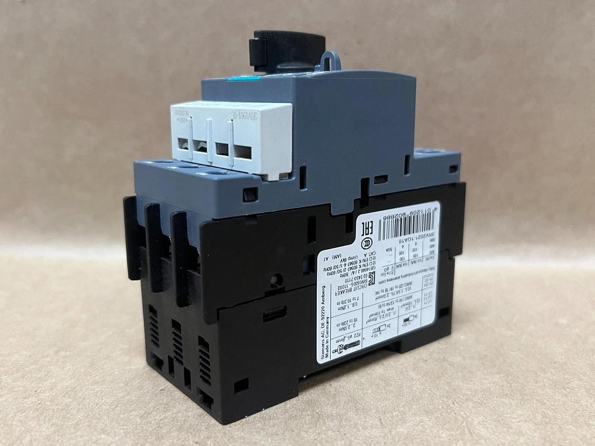 Used Siemens 3RV2021-1GA10 SIRIUS Class 10, Circuit Breaker