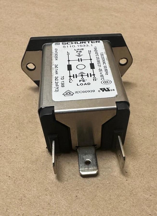 Used Schurter 5110.1533.1 IEC Power Entry Module