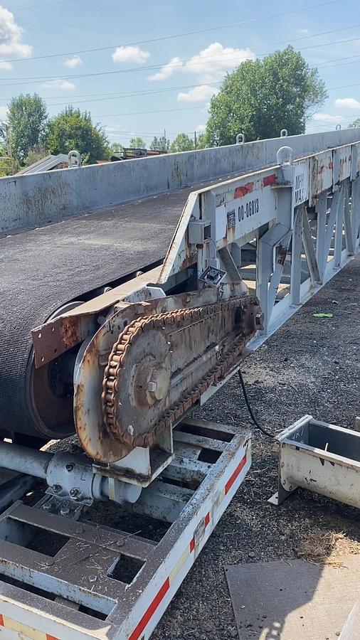 Used Dormont Allen Conveyor Co 42”x61’ Rough Top Conveyor Belt, 42” W Belt, 61' Long