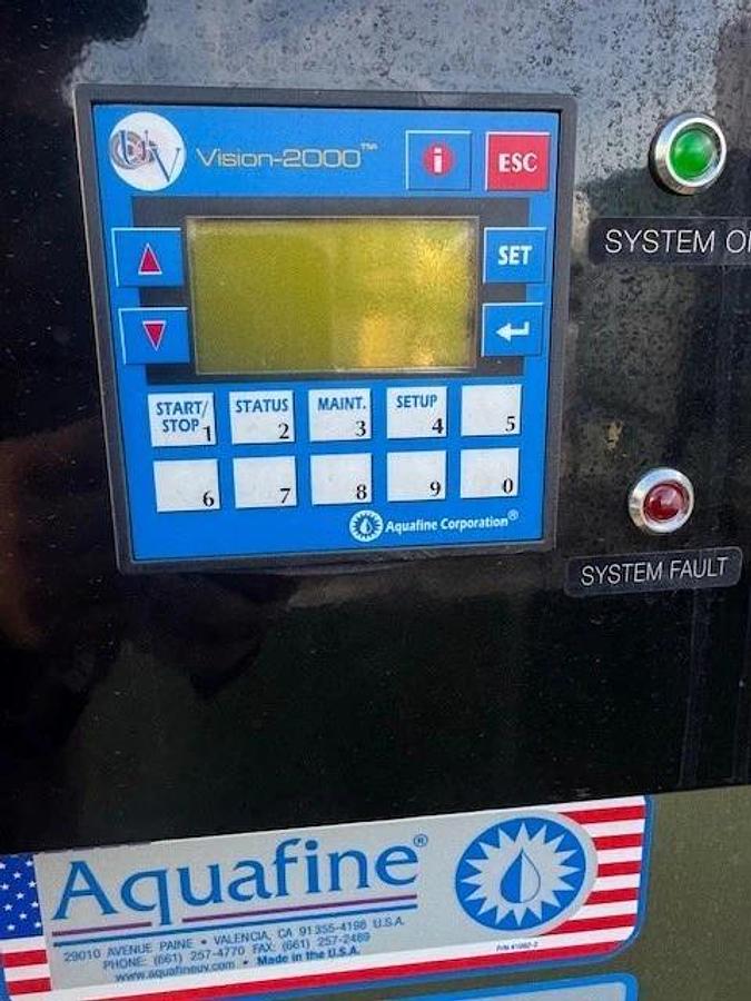 Used Aquafine SCD-1450 H Chlorine Destroyer Unit w/ SCD-1750 Cylinder