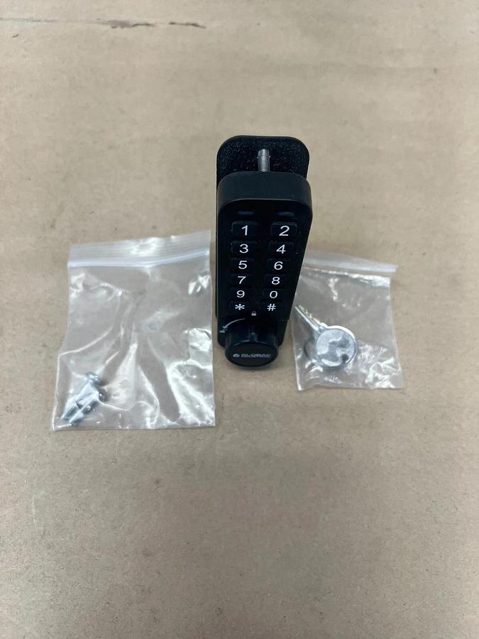 Used Global Industrial WB641634 4 Digit Code Turn Knob Keypad Lock