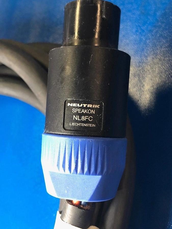 Used Belden 1811A with Neutrik Connector (NL8FL) 4 meters