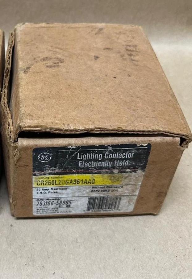 Used General Electric CR260L20GA361AA0 30A 6 Pole Lighting Contactor w/o Enclosure
