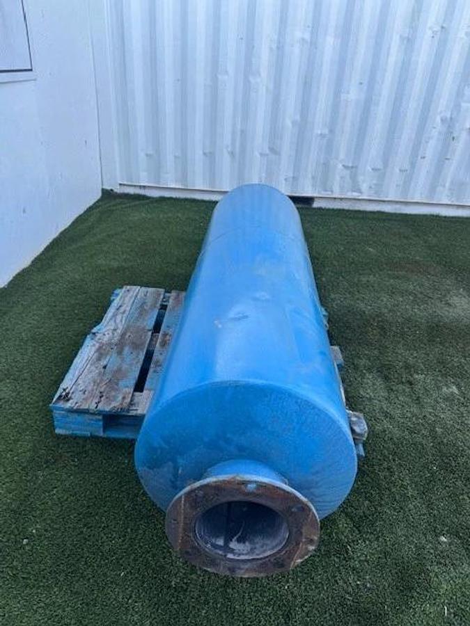 Used Industrial Silencer, 72”x24” Fan Silencer, 150 Gallon Tank, Dual 8” Outbores