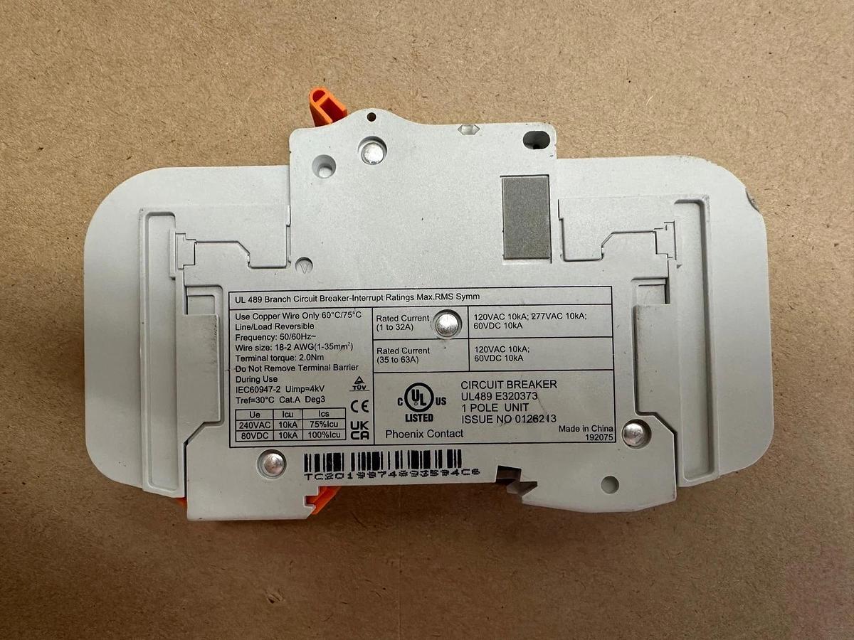 Used Phoenix Contact TMC 81C 20A Circuit Breaker *NEW*