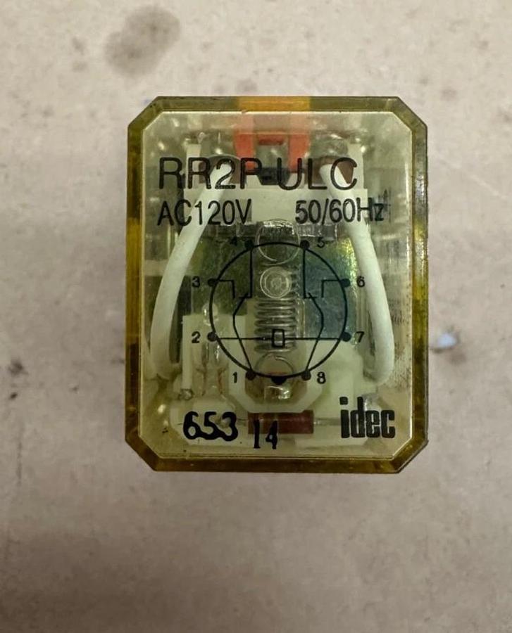Used IDEC RR2P-ULC Relay with Base SR2P-06