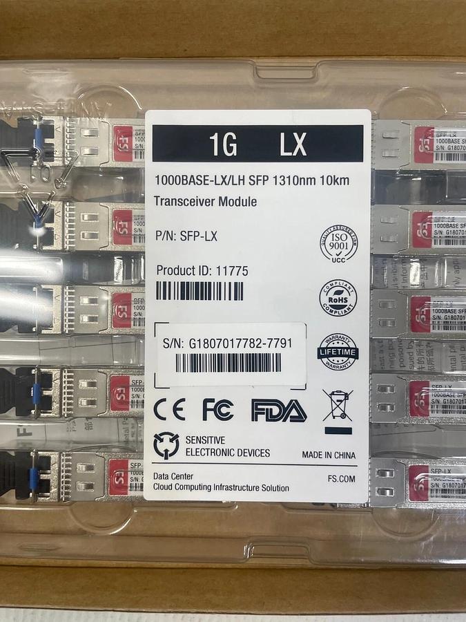 Used FS 1000Base-LX/LH SFP Transceiver Module