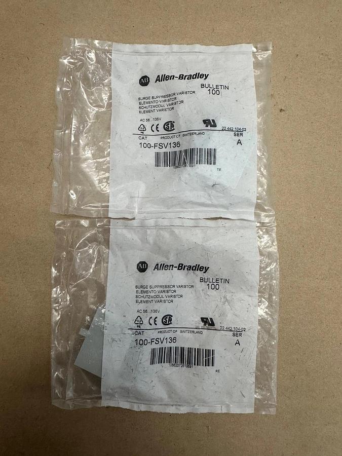 Used Allen Bradley 100-FSV136 Surge Suppressor Varistor *FACTORY SEALED*