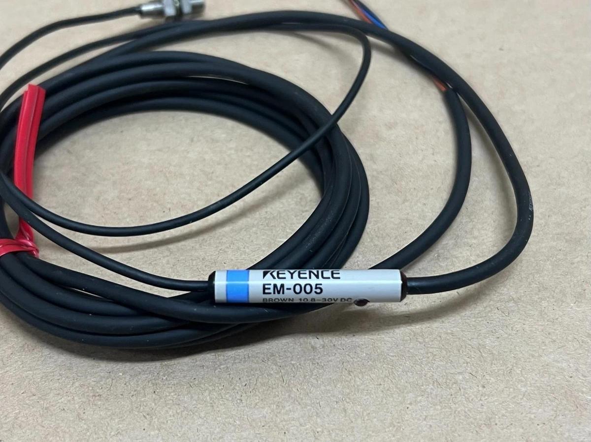Used Keyence EM-005 Proximity Sensor Cable - Lot of 3