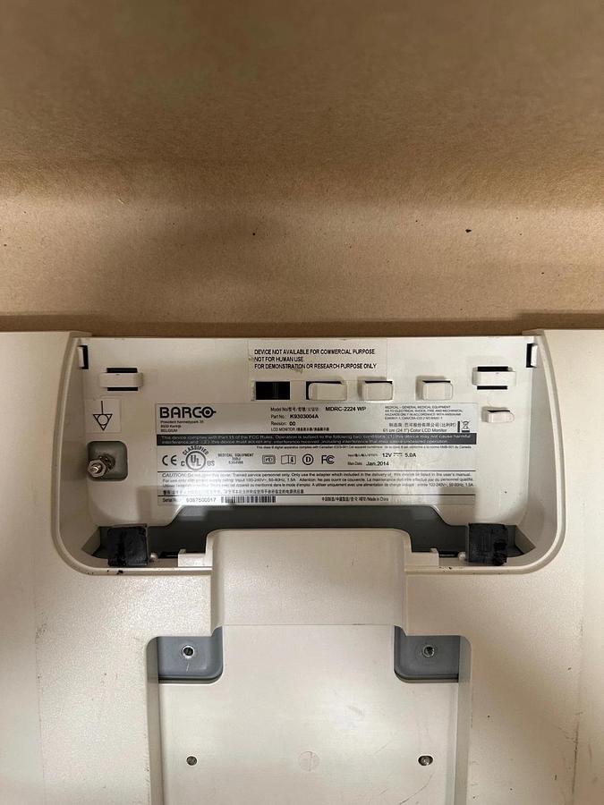 Used BARCO MDRC-2224 24” LED Color Clinical Medical Monitor