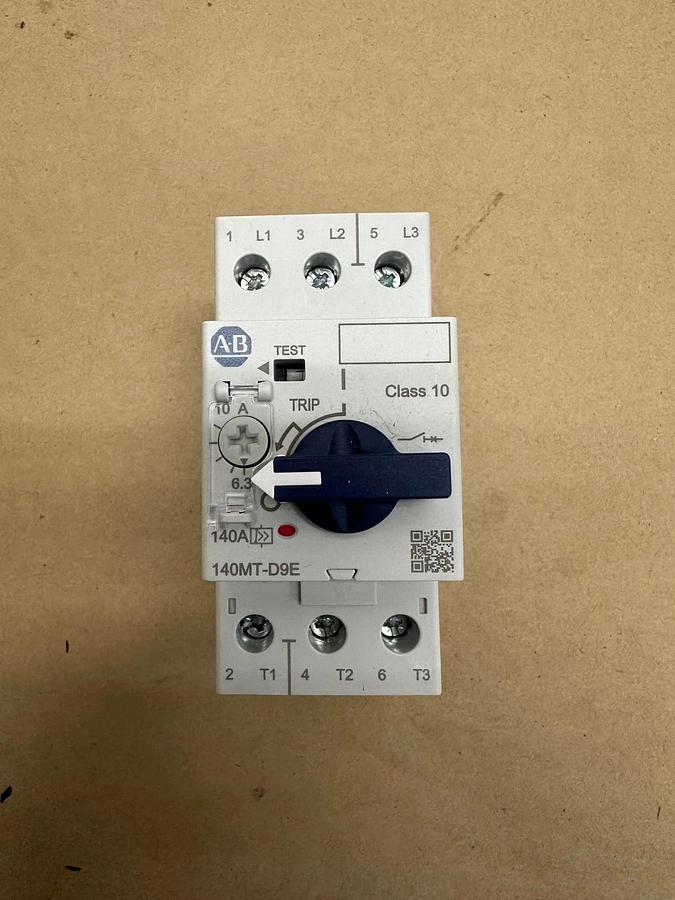 Used Allen Bradley 140MT-D9E-C10 Ser A Motor Protector/ Circuit Breaker