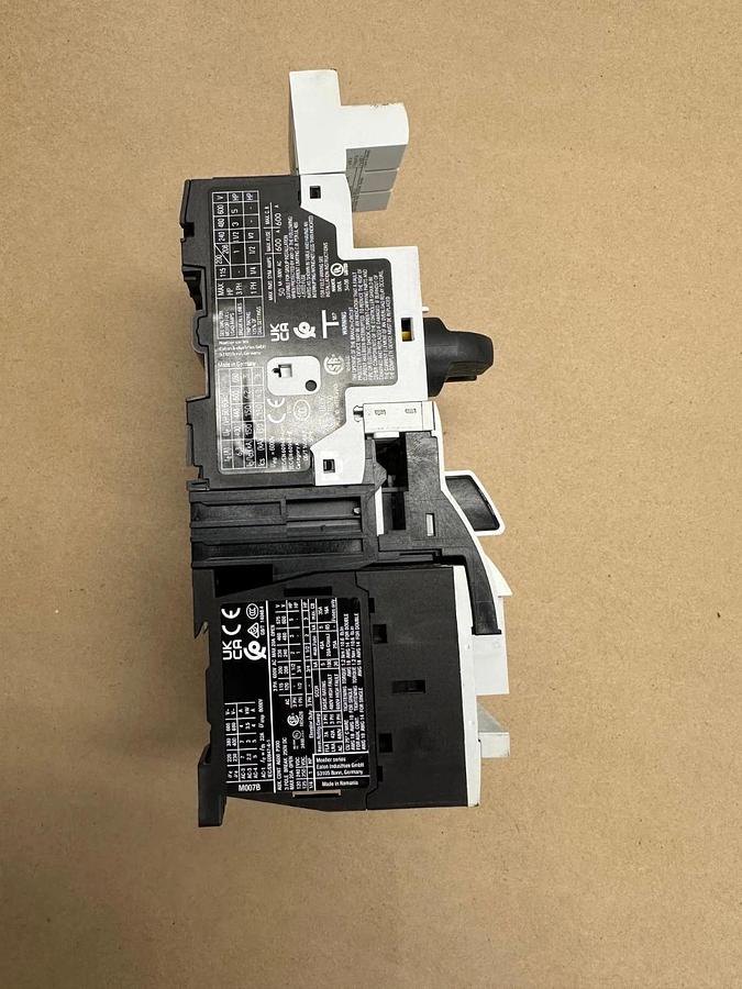 Used Eaton XTPR6P3BC1, R02, M007B Overload Relay with 2 Contactors