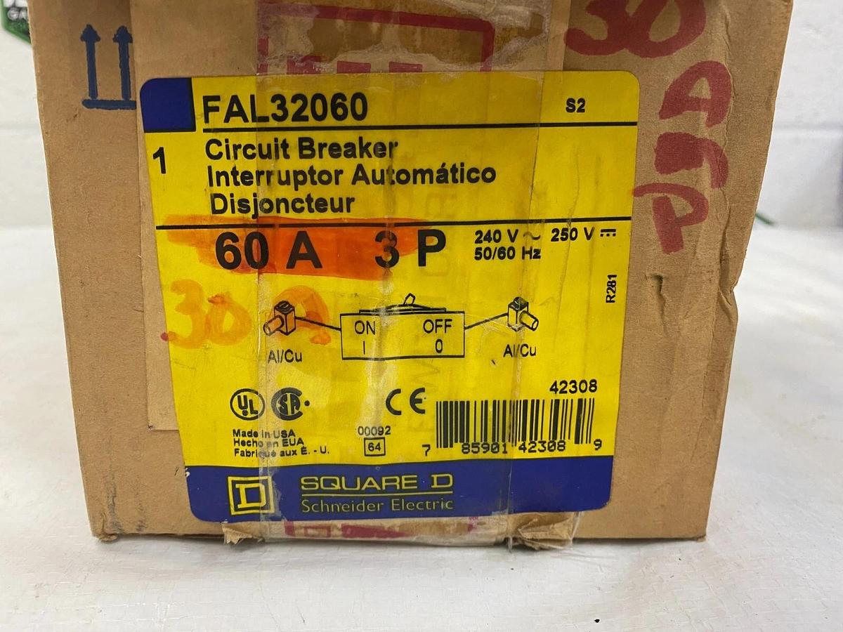 Square D FAL32035 Molded Case Circuit Breaker 60A 3P