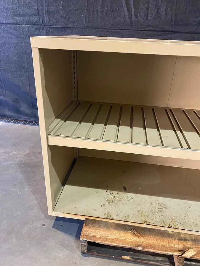 Used Equipto Heavy Duty 60” Tool/Storage Cabinet Open Shelf, H: 42.5", D: 27.75"