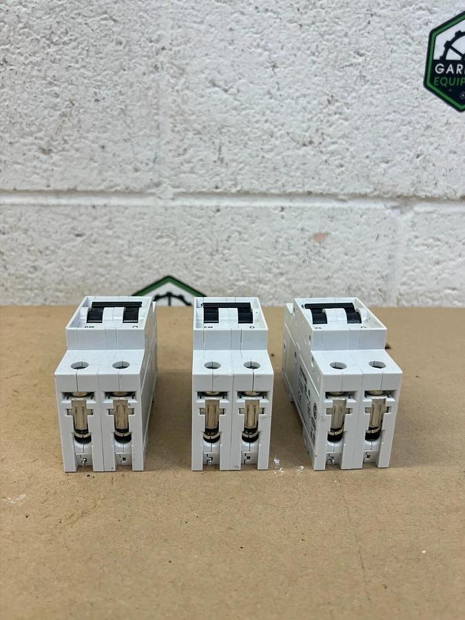 Used Siemens 5SX22 2 Pole Circuit Breaker - Lot of 3