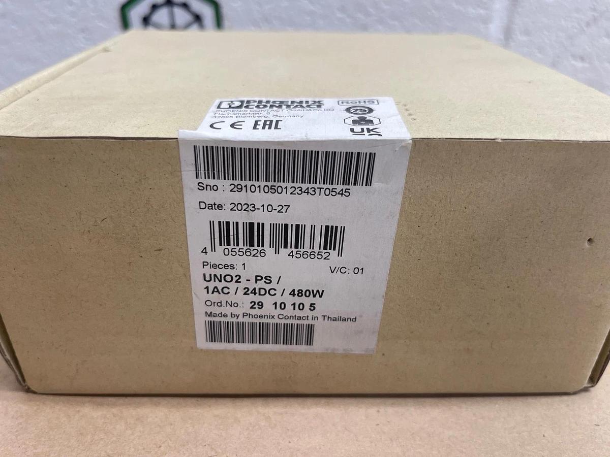 Phoenix Contact UNO2-PS/1AC/24DC/480W Power Supply Unit 29 10 10 6 *NEW*