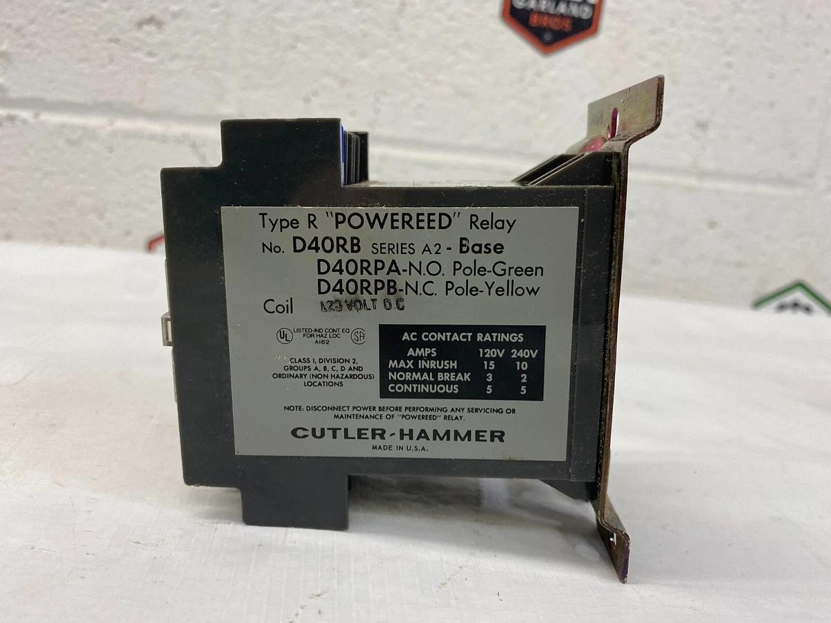 Used Cutler-Hammer D40RB Powered Magnetic Latching Relay