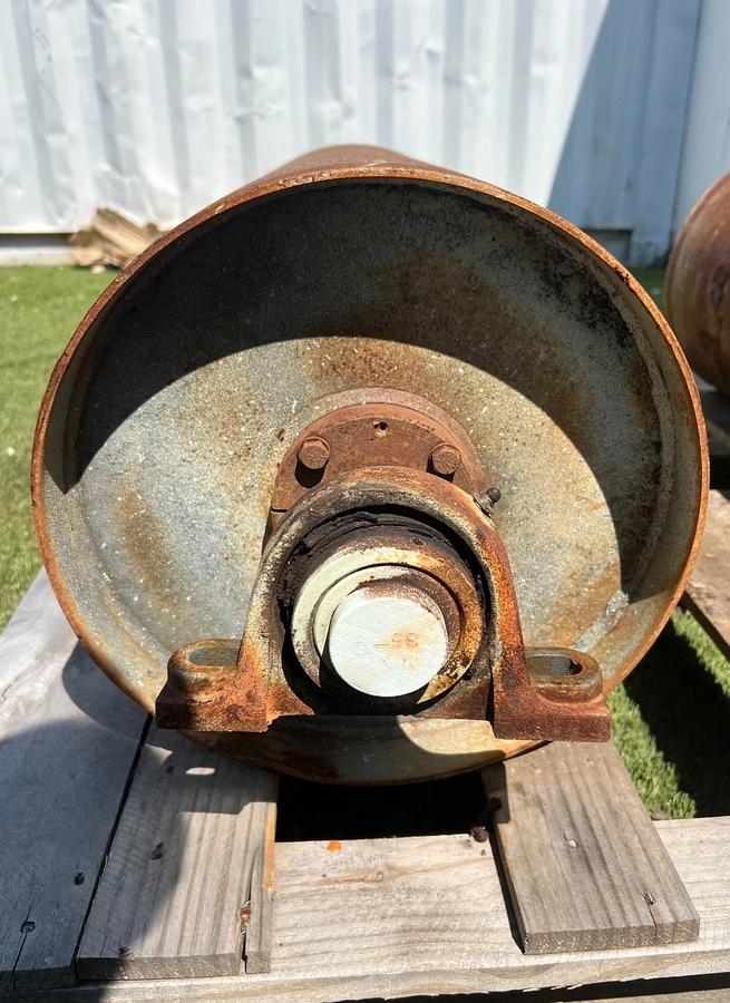 Used 32" Non-Magnetic Drum Pulley, 14" Outer Diameter w/ Bearing