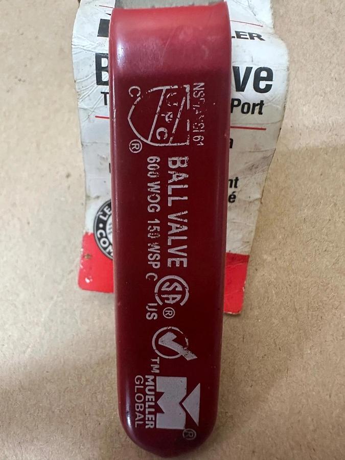 Mueller Ball Valve Threaded - Full Port, 1/4”, 600 WOG - Lot of 3 *NEW*