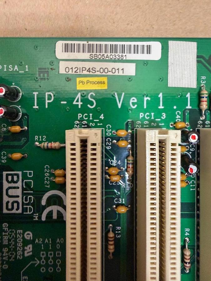 Used IEI IP-4S Ver 1.1 Back Plane