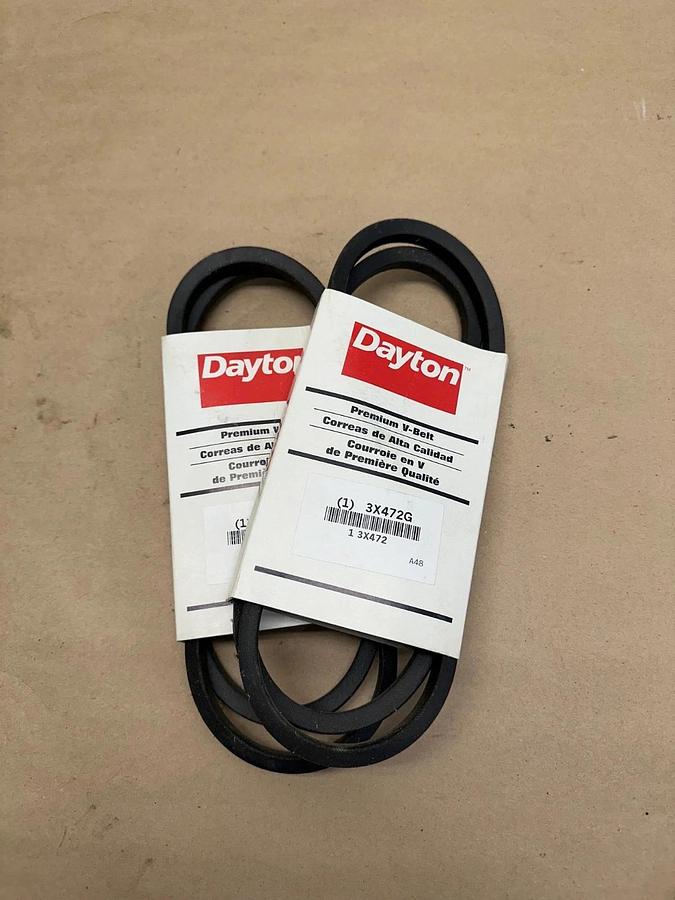 Dayton 3X472G V-Belt *NEW* Lot of 2