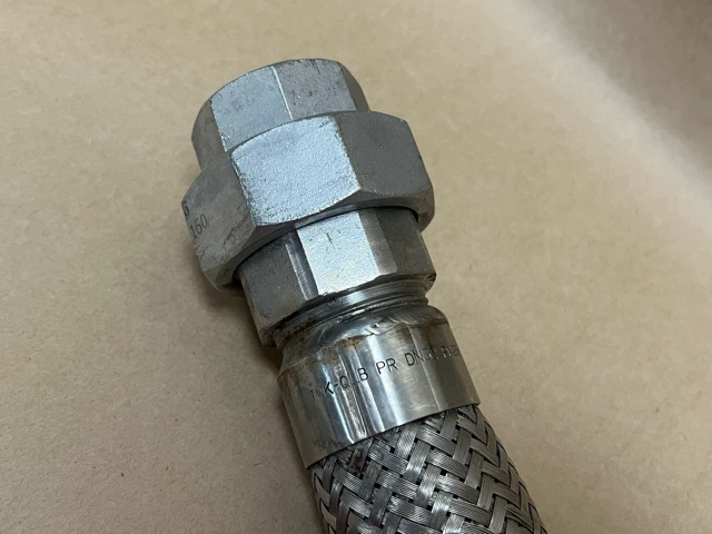 Used 19" Corrugated Braided Stainless Steel Hose