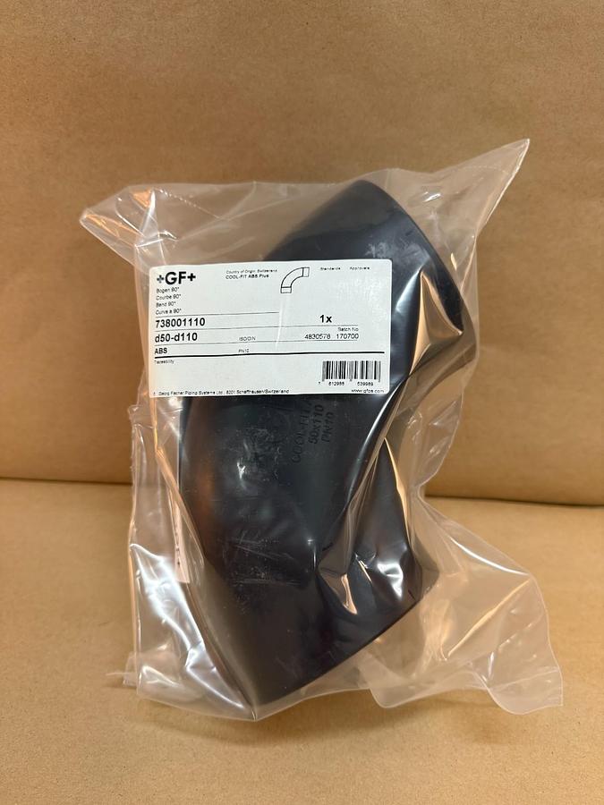 Used Georg Fischer Cool-Fit ABS Bend 90° 738001110 *FACTORY SEALED*