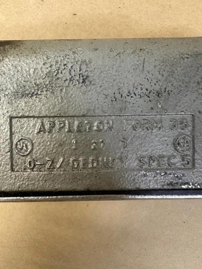 Used Appleton Form 35 1 27 T Conduit