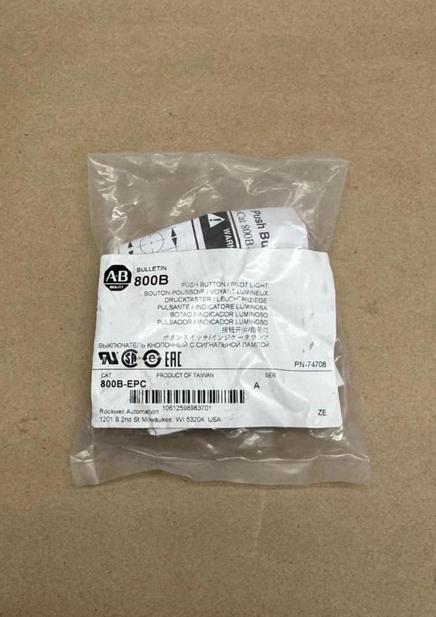 Used Allen Bradley 800B-EPC Push Button/ Pilot Light *NEW*
