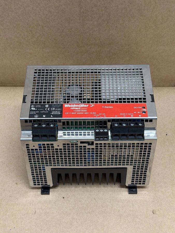 Used Weidmuller CP-T-SNT T-Series 600W, 48V, 12.5A