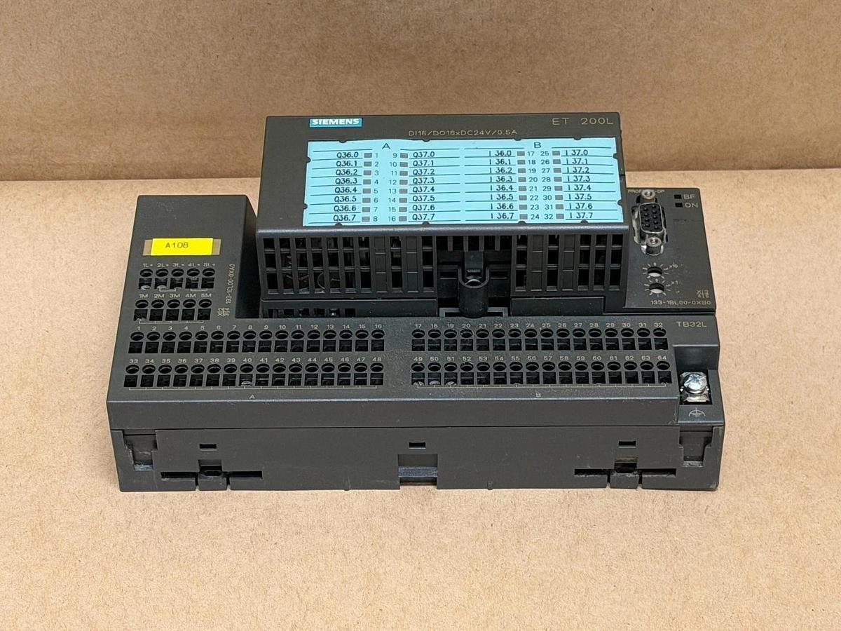 Used Siemens 193-1CL00-0XA0 & 133-1BL00-0XB0 Terminal Block