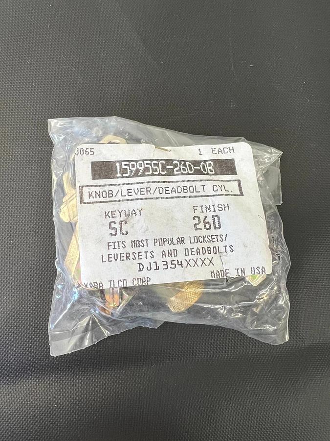 Used Kaba Ilco 15995SC-26D-OB Cylinder Lock 5-pin for Combination Knob/Deadbolt (6)