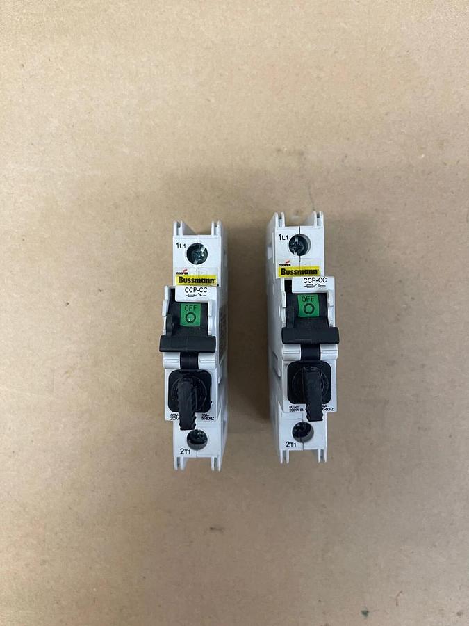 Used Cooper Bussmann CCP-1-30CC Circuit Breaker 600VAC, 30A - Lot of 2