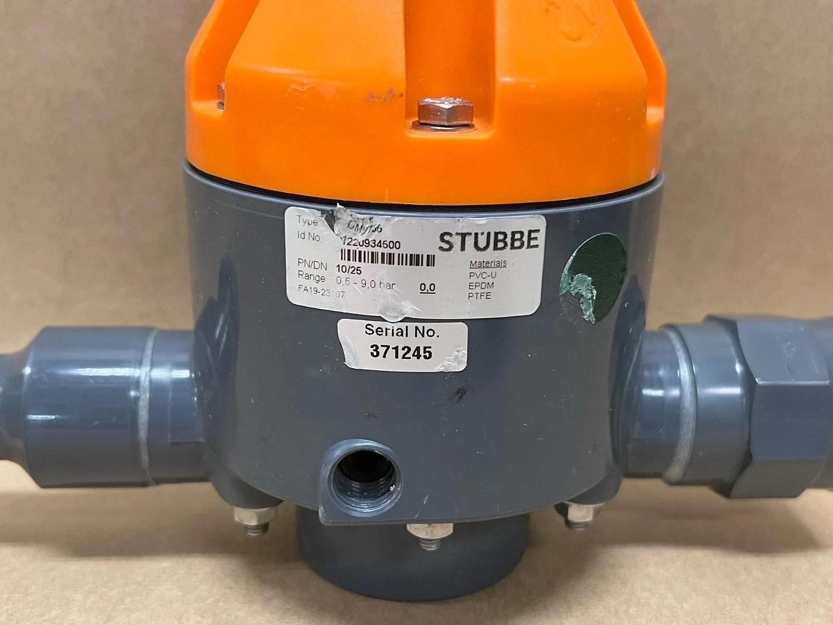 Used Stubbe 1220934500 Pressure Reducing Valve, Range (0.5-9.0 bar)
