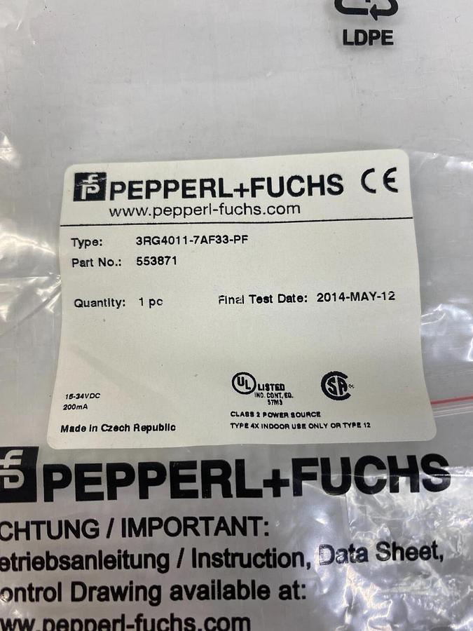 Used PepperL + Fuchs 3RG4011-7AF33-PF Inductive DC