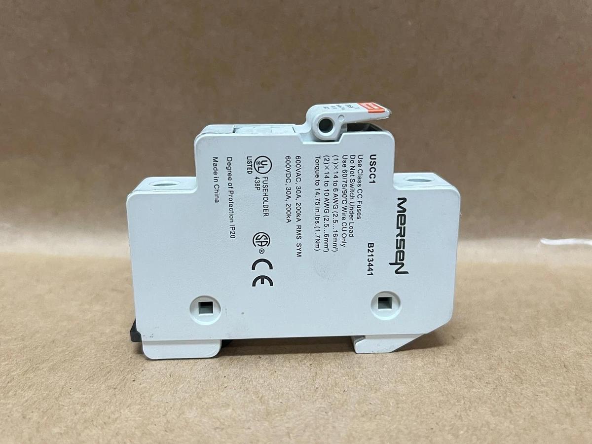 Used Ferraz Shawmut USCC1 UltraSafe 600V, 30A Fuse Holder - Lot of 4