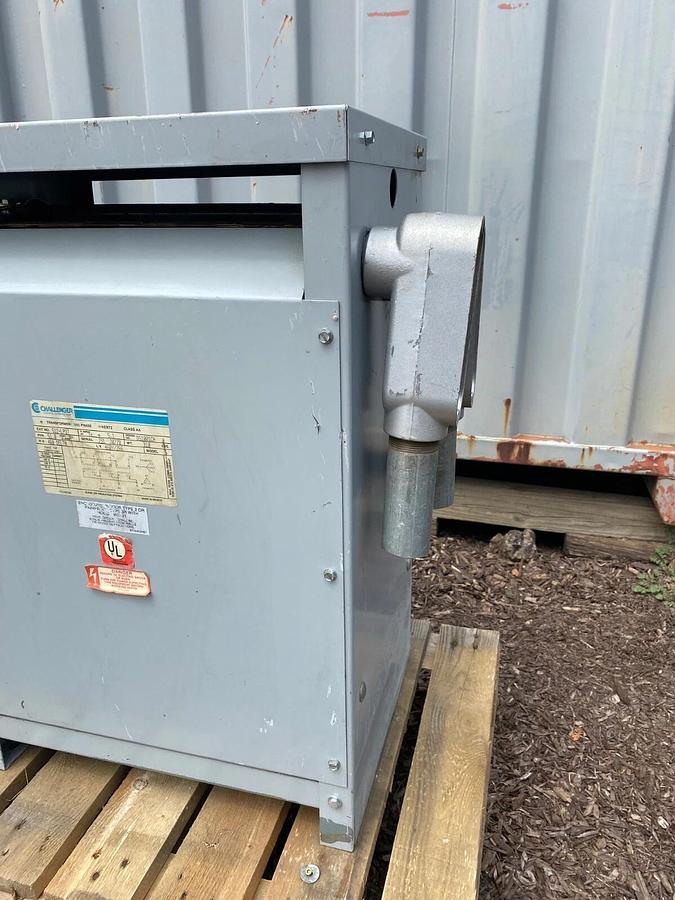 Used Challenger 512-LP3T Transformer, 51KVA, 3 Phase, 60 Hertz, Class AA