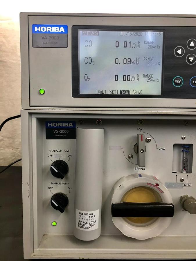 Used Horiba VS-3000 Sampling Unit w/ VA-3113 Gas Analyzer