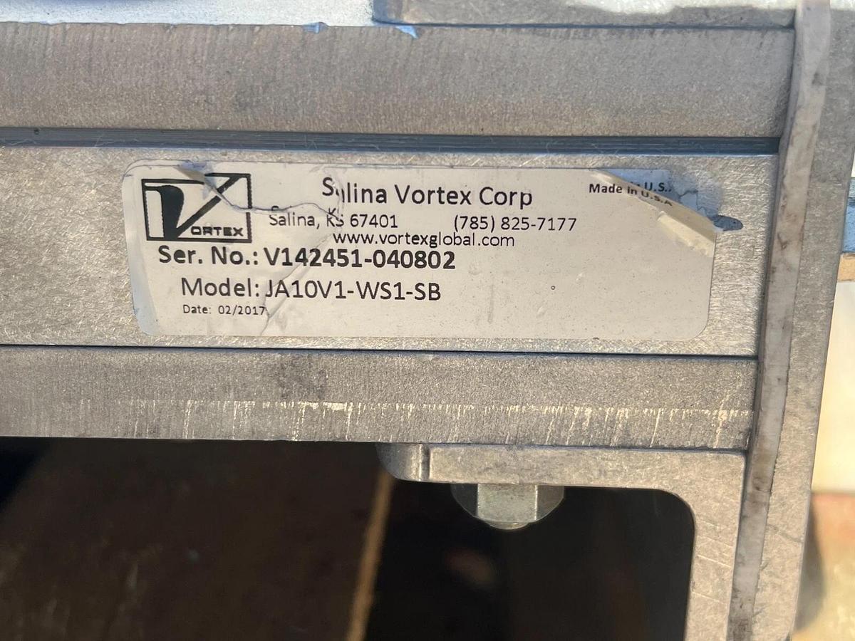 Used Salina Vortex 10" JA10V1-WS1 Clear Action Gate w/ DVCM6X10.5-MG Cylinder