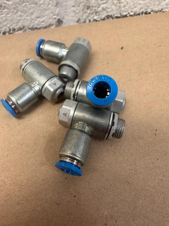 Festo GRLZ-1/8-QS-6-D 193158 Flow Control Valve One Way G 1/8 to 6mm Tube (4)