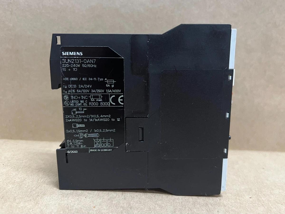 Used Siemens 3UN2131-0AN7 PTC Thermistor Tripping Unit, 220-240V