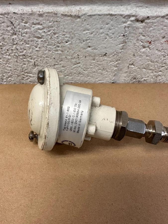 Used Baelz Automatic 240193984- 030-09, 23-1/2" Shaft Temperature Sensor, 1xPt100/B/2
