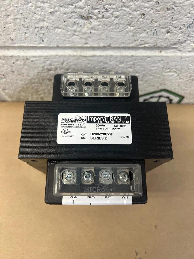 Used Micron Control Transformers B200-2987-5F ImperviTRAN Transformer