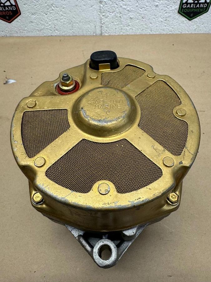Used Delco Remy 7127-514 Marine Alternator, 37 Amps