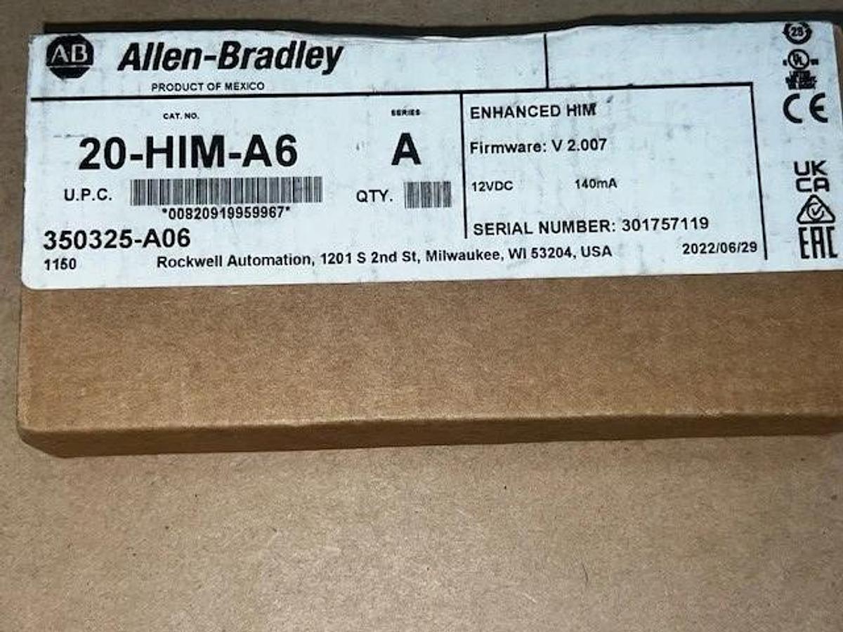 Used Allen Bradley 20-HIM-A6 Ser A, Human Interface Module  *FACTORY SEALED*