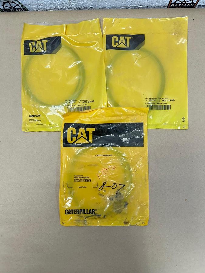 Used CAT 8D2714, 3.53 x 385.34 75A NBR O-Ring - Lot of 3 *NEW*